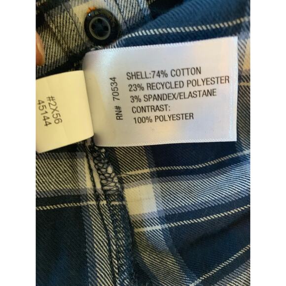 Orvis women’s plaid button up shirt blue medium - Picture 7 of 8